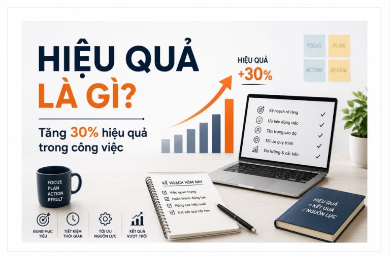 Hiệu quả là gì? Tăng 30% hiệu quả trong công việc