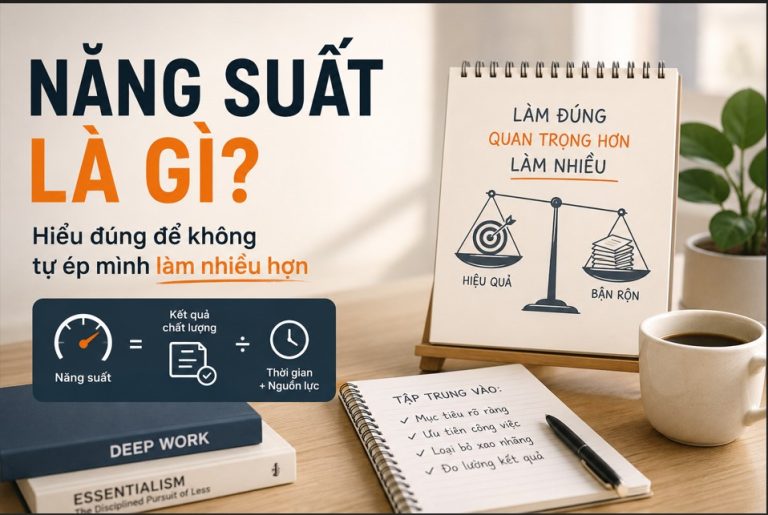 Năng suất là gì? Hiểu đúng để không tự ép mình làm nhiều hơn